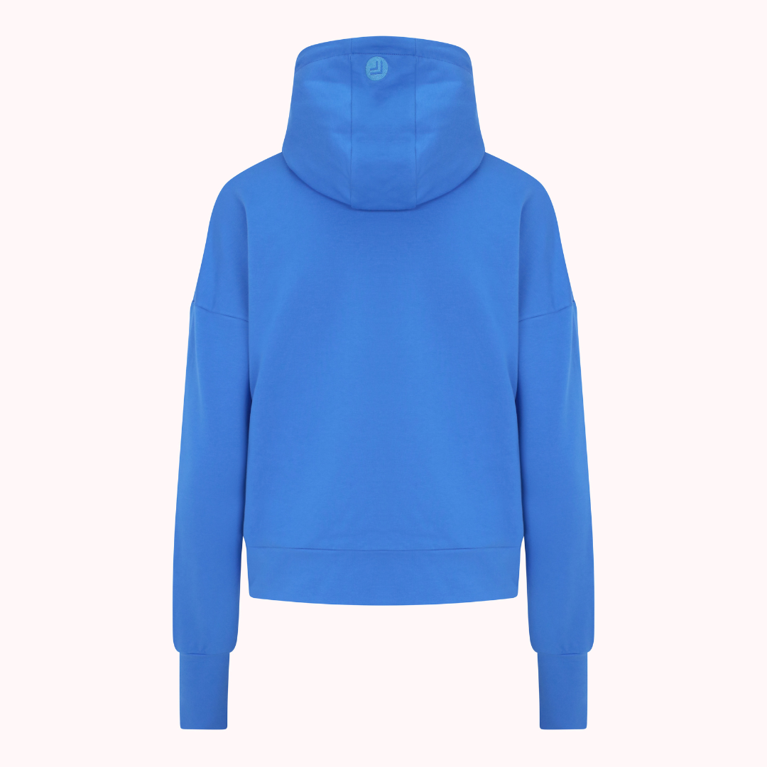 Power Crop Hoodie - Blue – With Attitude Activewear