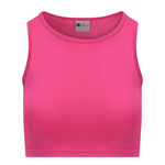 Power Cropped Tank - Pink