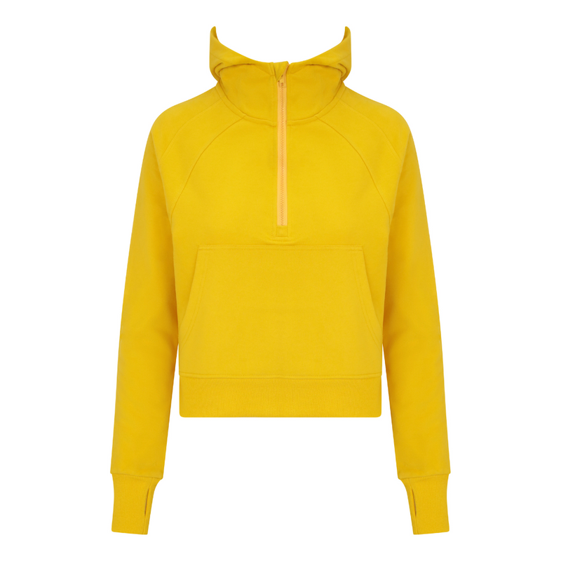 Ultimate Half Zip Hoodie - Yellow – With Attitude Activewear