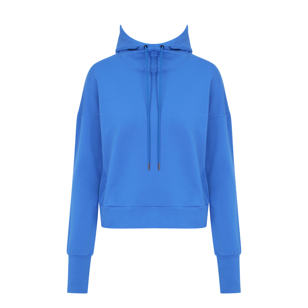 Royal blue 2025 crop hoodie